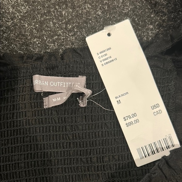 UO Remy Linen Ruffle Square-Neck Midi Dress - Picture 7 of 7